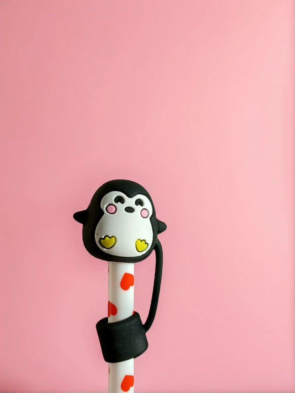 Cute Penguin Straw Topper