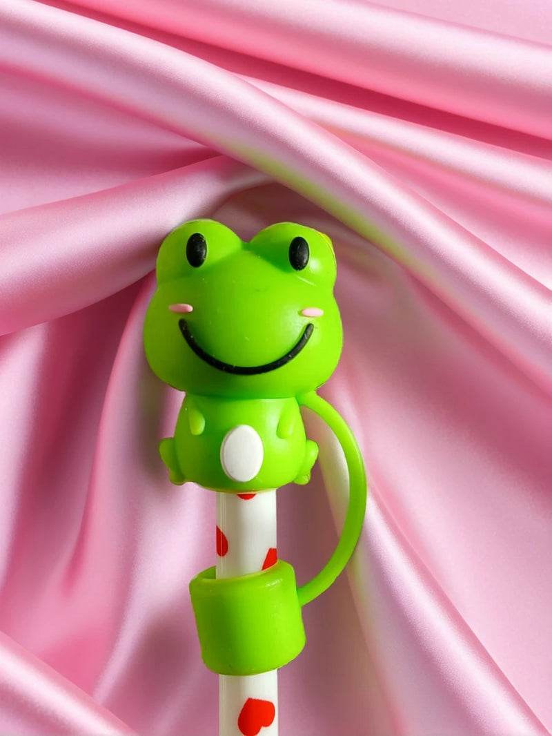 Cute Frog Straw Topper