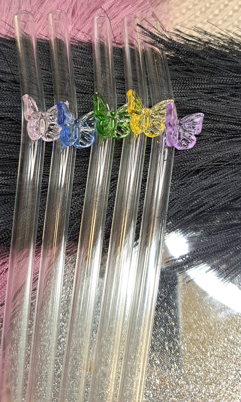 Butterfly straws