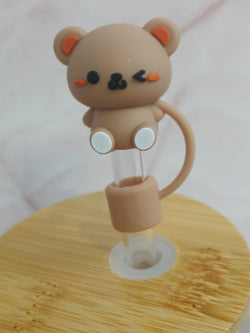 Cute Teddy Straw Topper