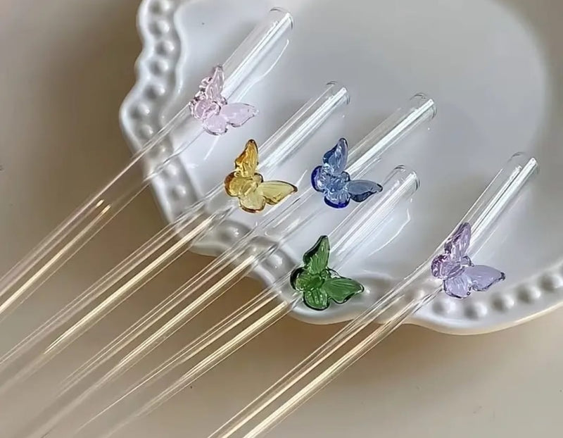 Butterfly straws