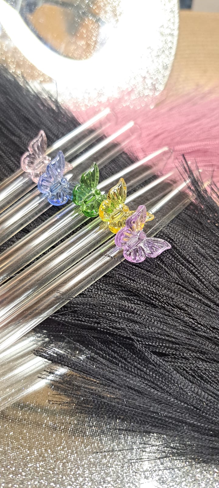 Butterfly straws